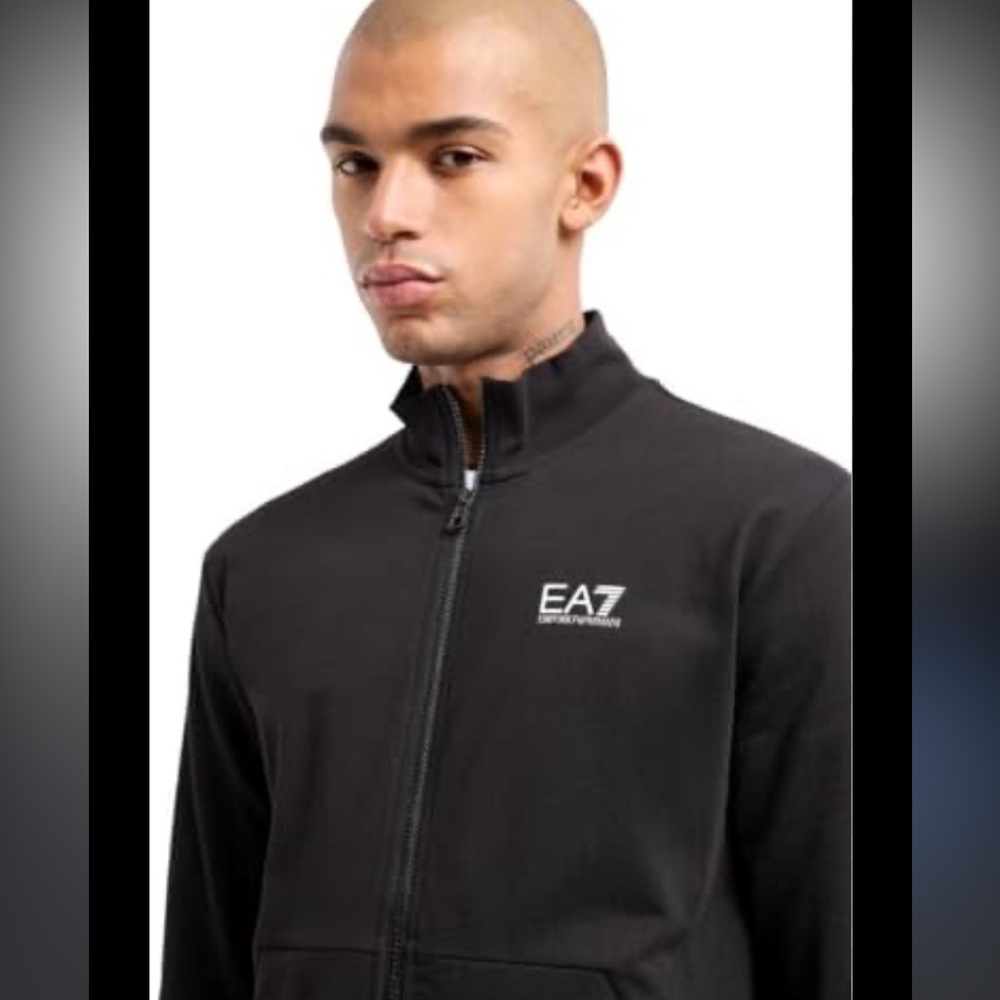 Emporio Armani CORE IDENTITY COTTON ZIP-UP SWEATSHIRT